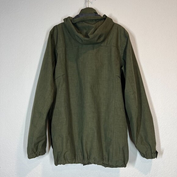 Eddie Bauer Jacket Green Full Zip Hood Small - Picture 2 of 10
